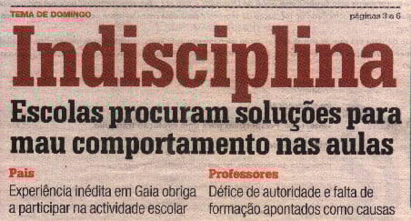 A Indisciplina na Escola: o que fazer?