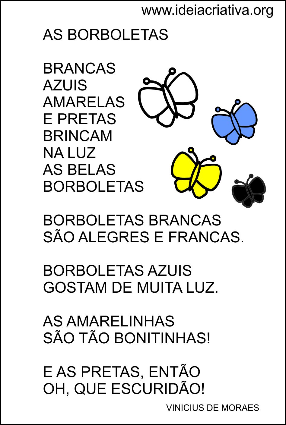 Poemas de Vinícus de Moraes