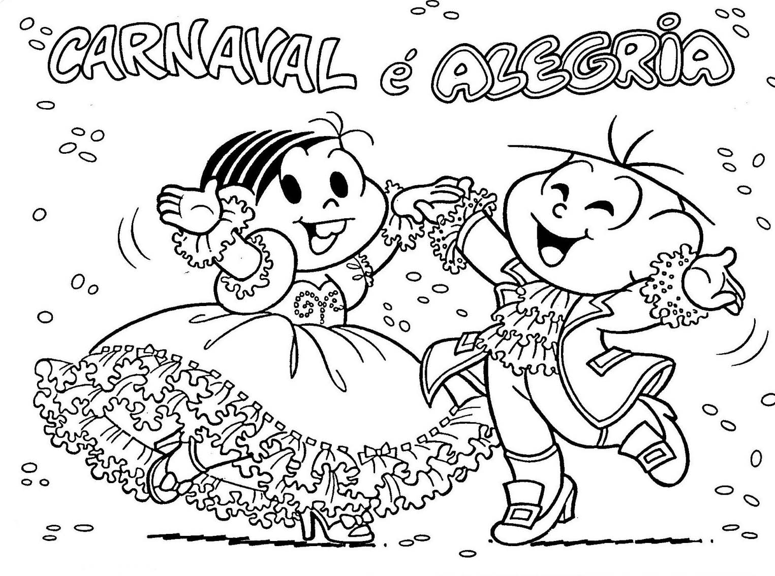 Atividades para colorir carnaval