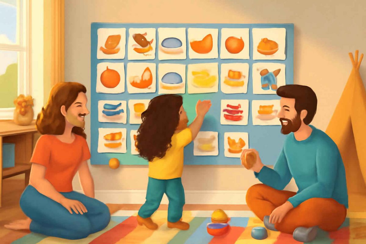 Como criar um mural de vocabulário bilíngue interativo em casa