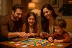 Como montar um clube de jogos de tabuleiro bilíngue em família em casa