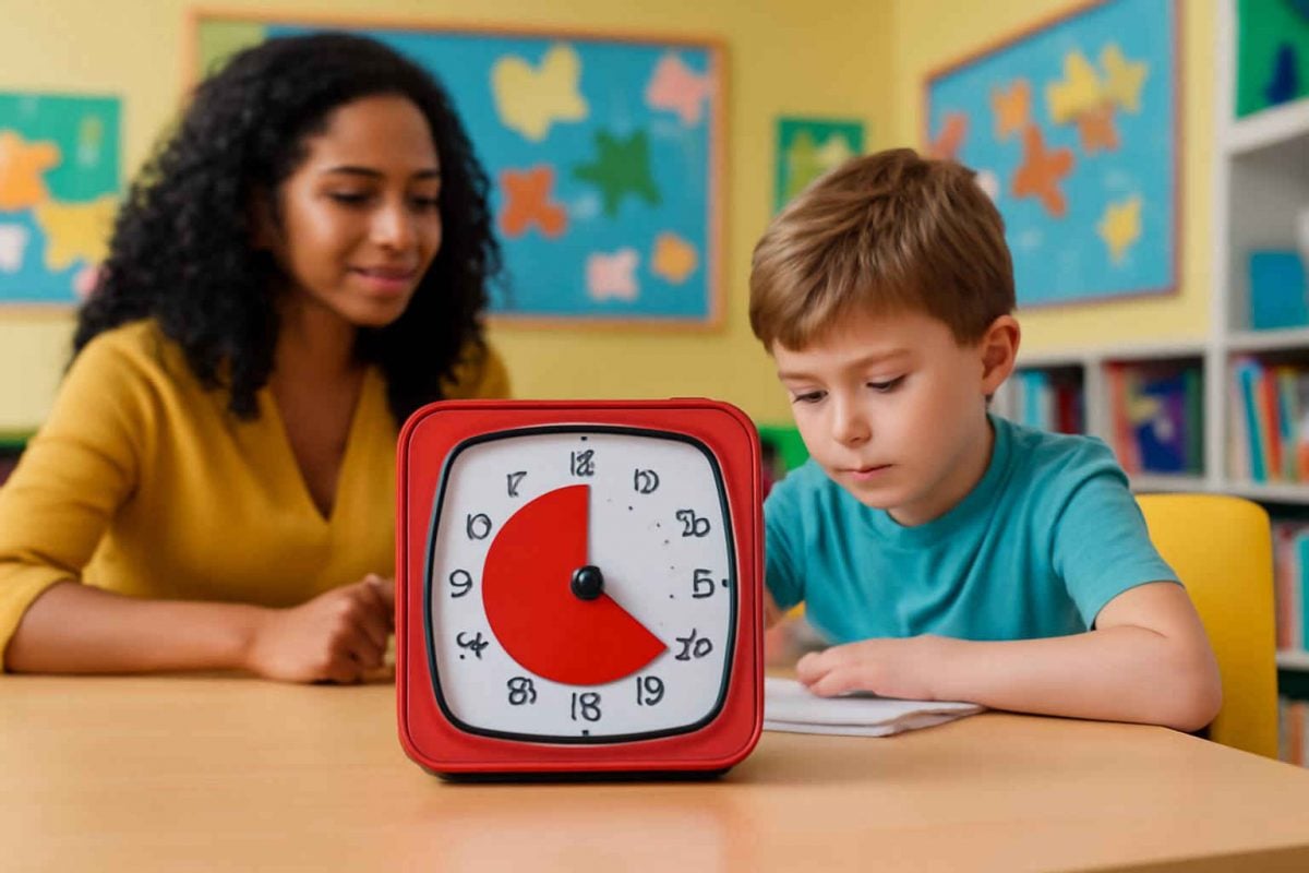 Como utilizar o Time Timer para desenvolver habilidades de gerenciamento de tempo em crianças com TDAH