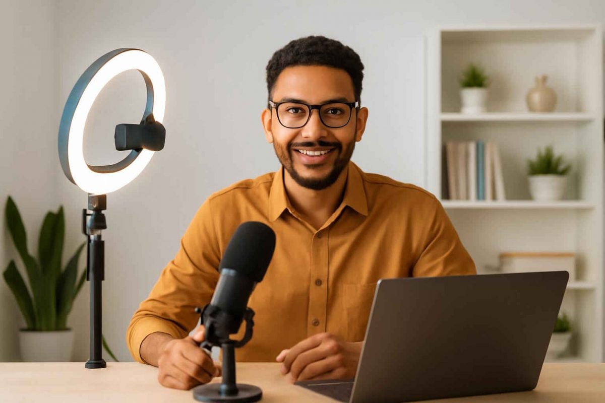 Como montar um estúdio para aulas online: guia completo de equipamentos e configurações