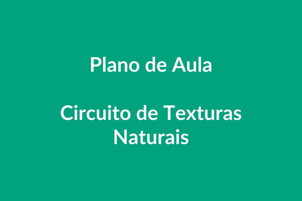 Plano de Aula – Circuito de Texturas Naturais – Educação Infantil – BNCC