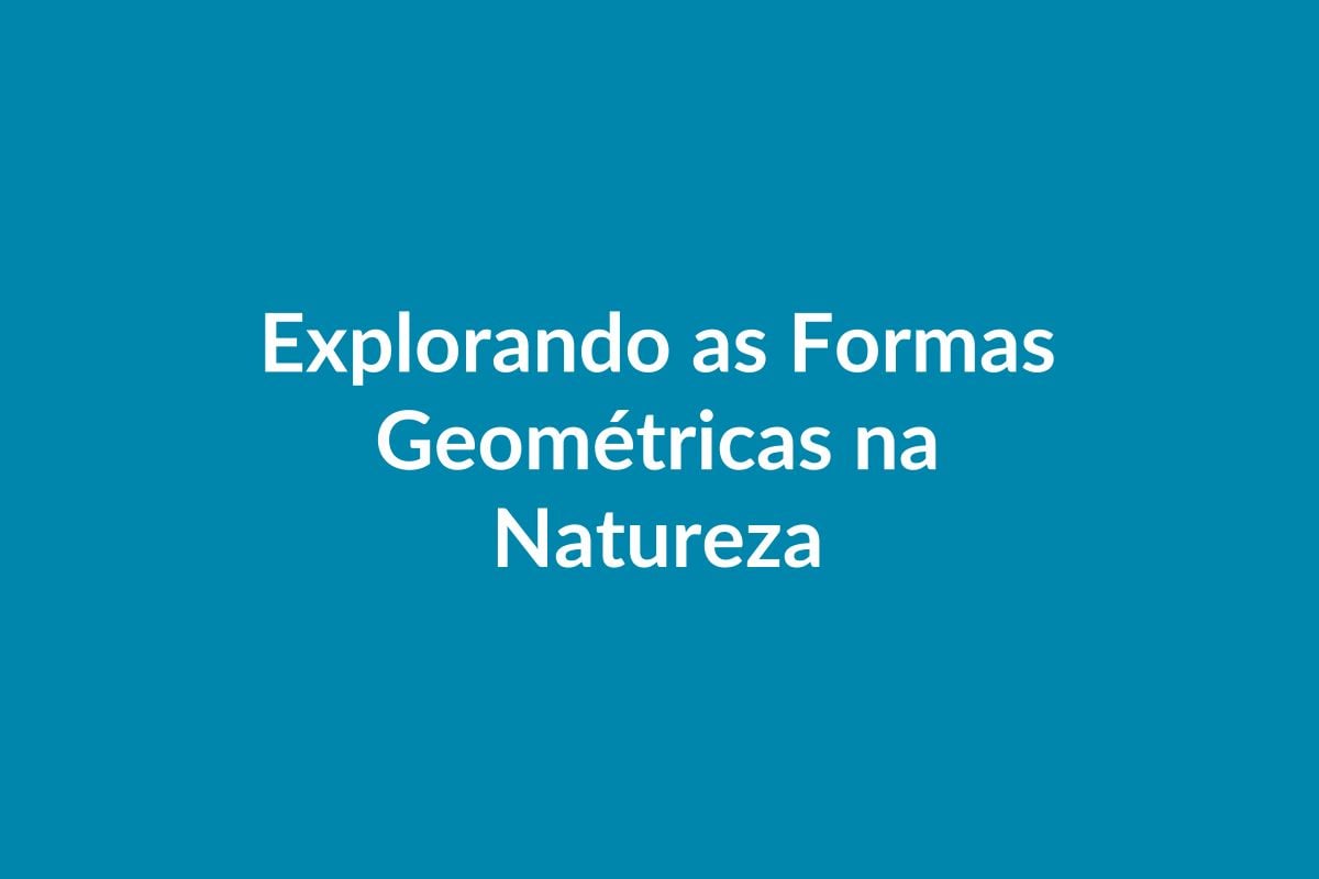 BNCC Plano de Aula – Explorando Formas Geométricas na Natureza – Educação Infantil