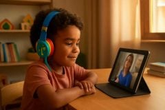 Como escolher e usar fones de ouvido infantis para otimizar o aprendizado de inglês