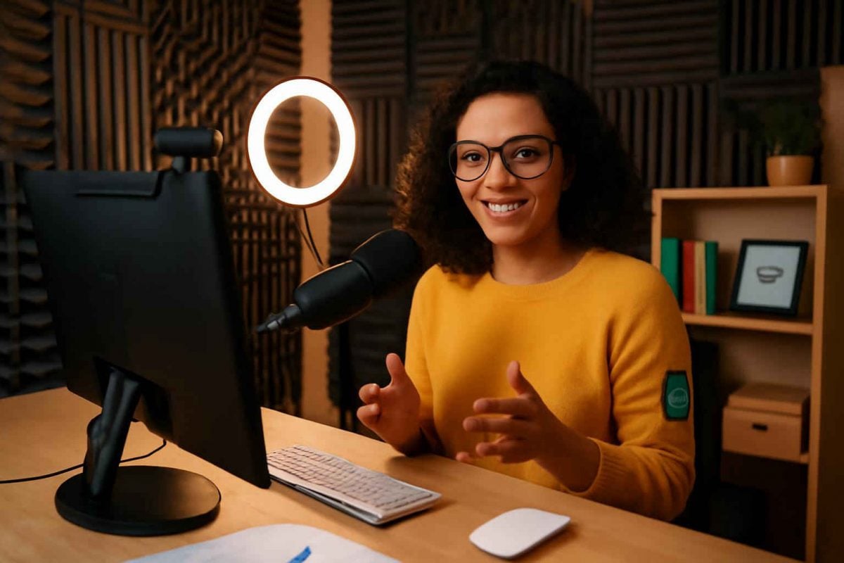 Como montar um estúdio de gravação para aulas online: guia completo