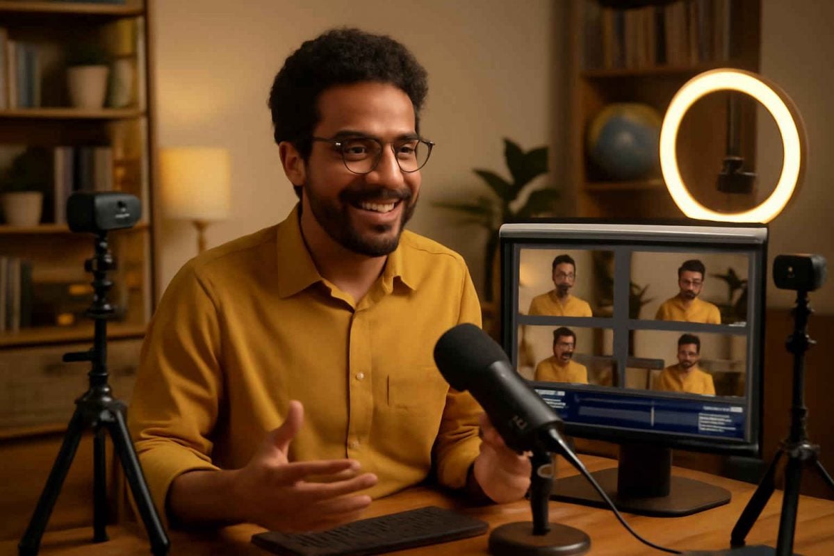 Como configurar duas webcams em aulas online