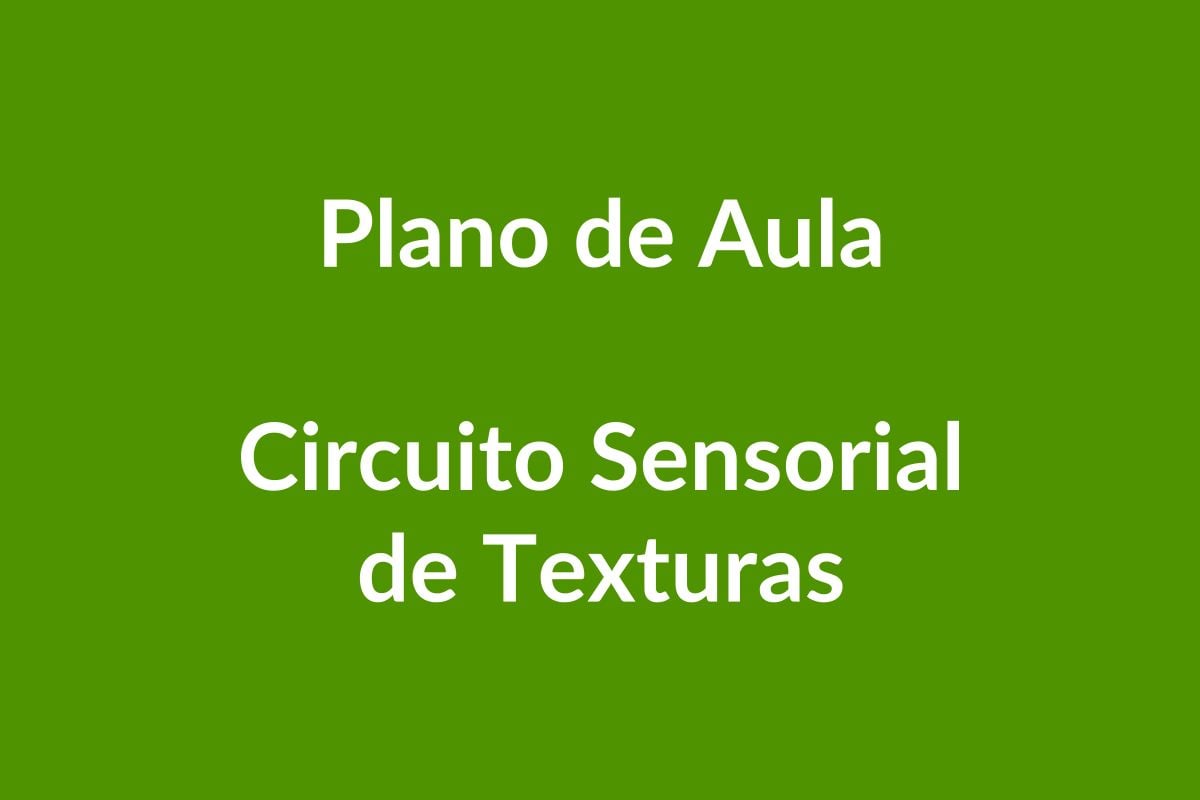 Plano de Aula – Circuito Sensorial de Texturas – Educação Infantil – BNCC