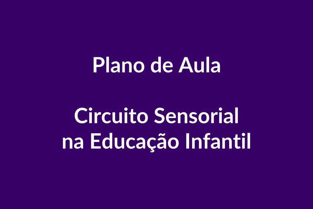 Plano de Aula – Circuito Sensorial – Educação Infantil – BNCC