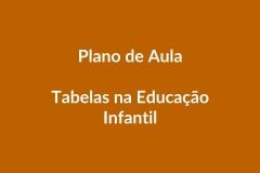 BNCC Plano de Aula – Tabelas – Educação Infantil