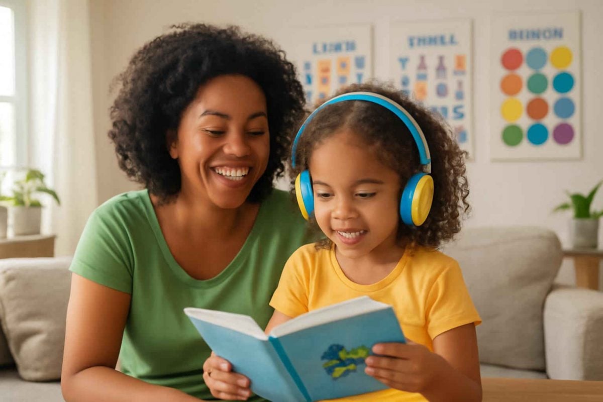 Como escolher fones de ouvido infantis para aulas de inglês em casa