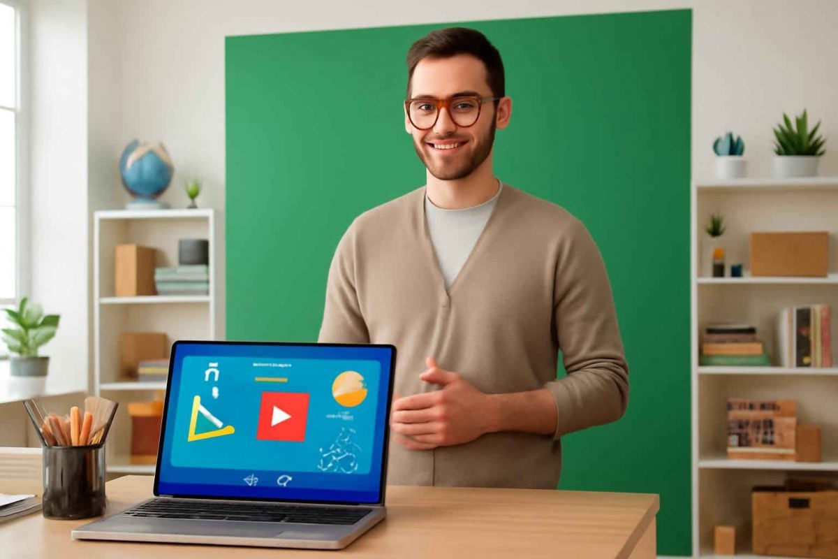 Como escolher e usar um green screen para aulas online engajadoras