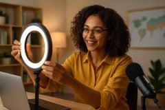 Como Escolher e Usar Ring Light para Aulas Online Engajadoras
