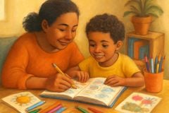 Como estimular a escrita criativa em inglês com diários ilustrados bilíngues