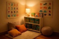 Como montar um cantinho de leitura bilíngue para crianças em casa