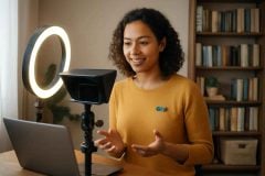 Como usar teleprompter em aulas online: guia completo para professores