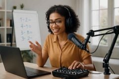 Como escolher e usar uma mesa de som USB para aulas online