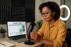 Como escolher e usar microfone condensador USB para aulas online