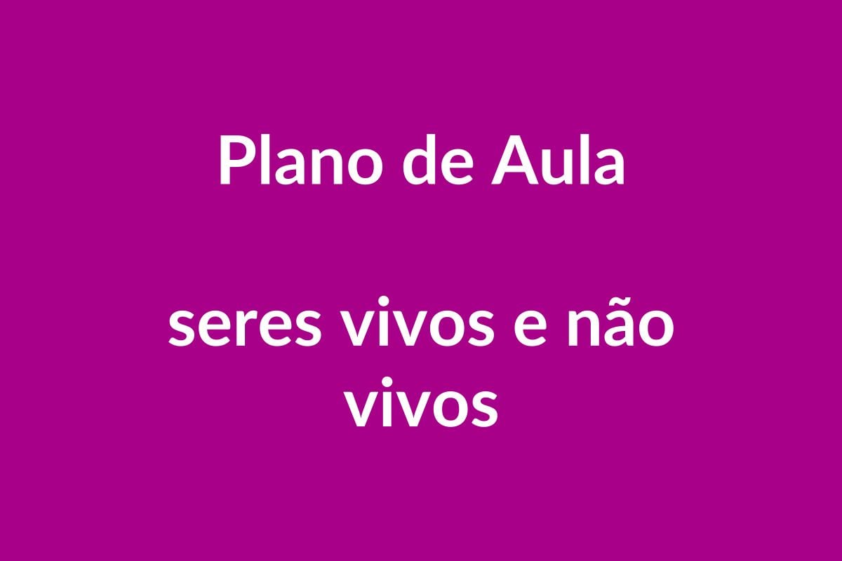 Plano de Aula BNCC: Seres Vivos e Não Vivos – Educação Infantil
