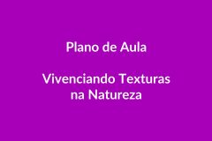 Plano de Aula – Vivenciando Texturas na Natureza – Educação Infantil – BNCC