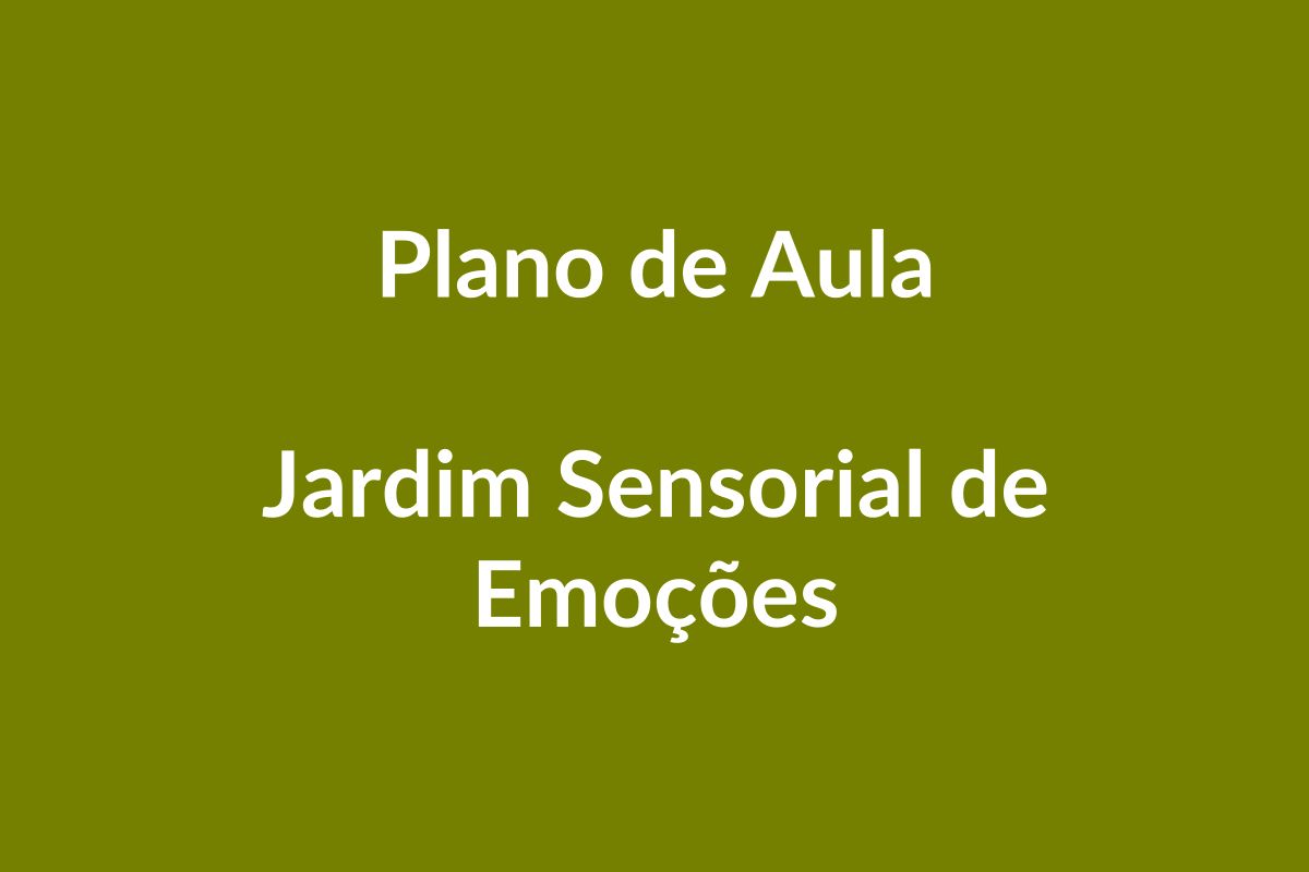Plano de Aula BNCC – Jardim Sensorial de Emoções – Educação Infantil