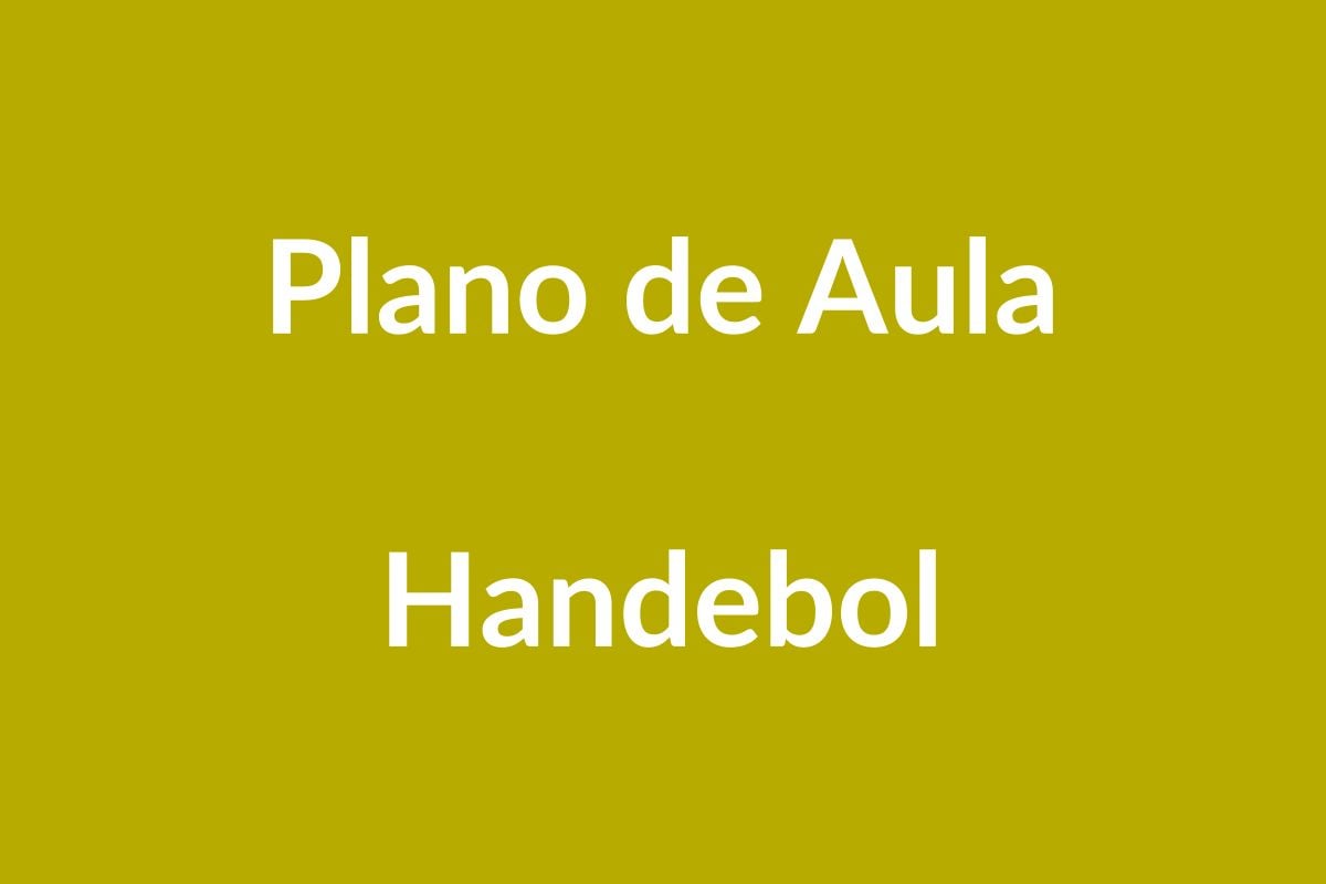Plano de Aula – Handebol – Educação Infantil – BNCC