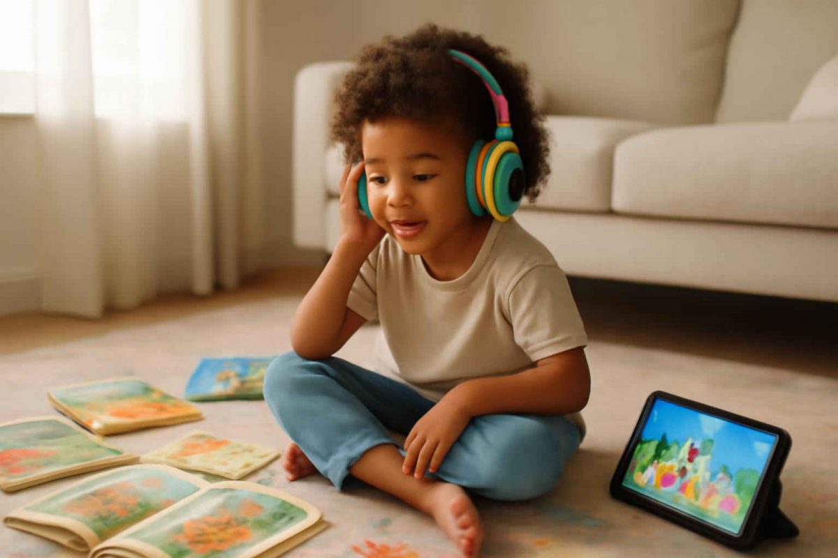 Como escolher e usar fones de ouvido infantis para aprendizado de inglês