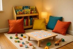 Como montar um cantinho de leitura bilíngue em casa para crianças