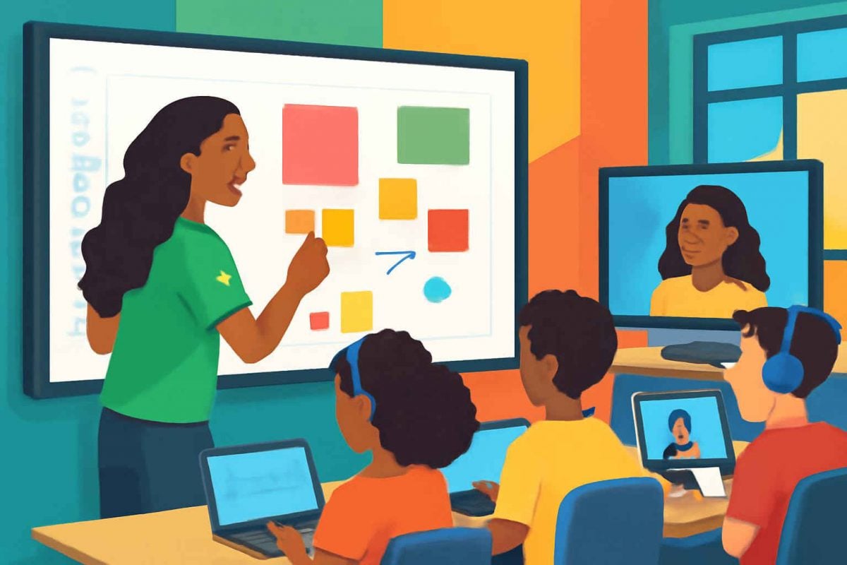 Como usar Google Jamboard em aulas híbridas interativas