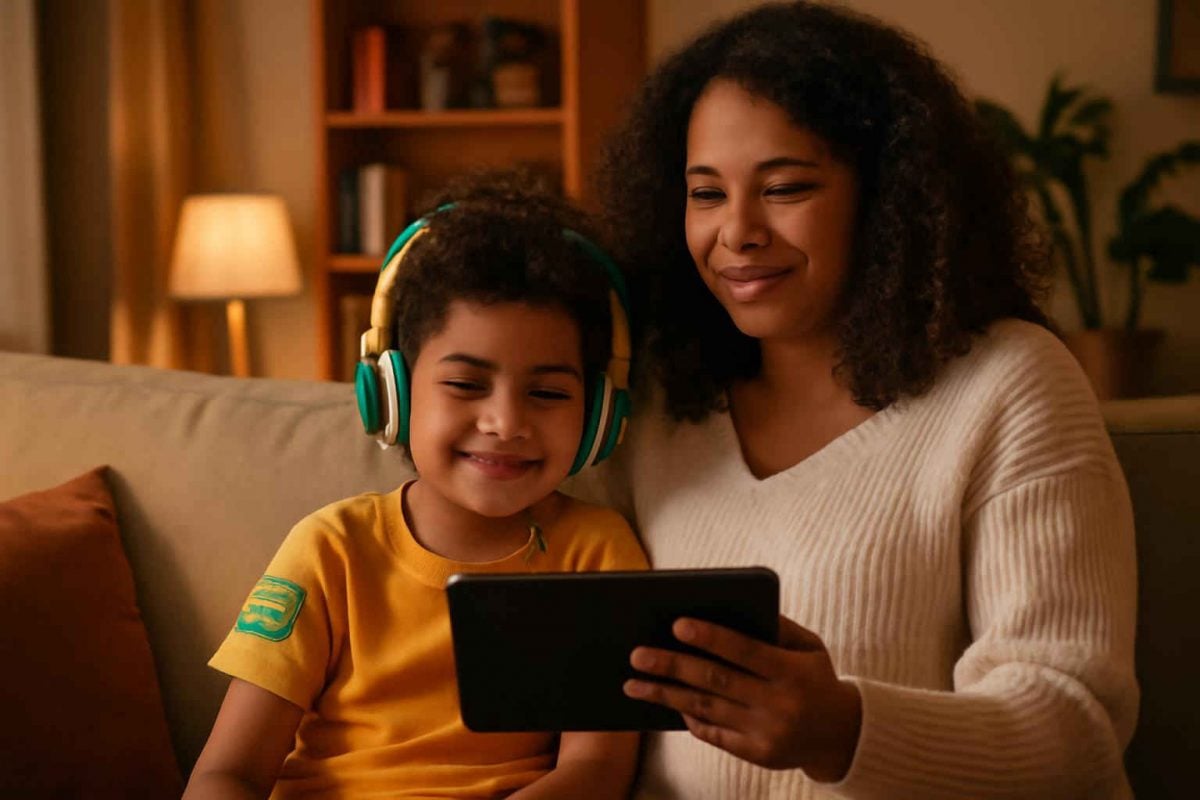Audiobooks bilíngues para crianças: guia de compreensão auditiva em inglês