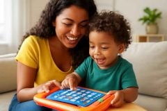 Brinquedos Educativos Eletrônicos Bilíngues para Aprender Inglês Brincando