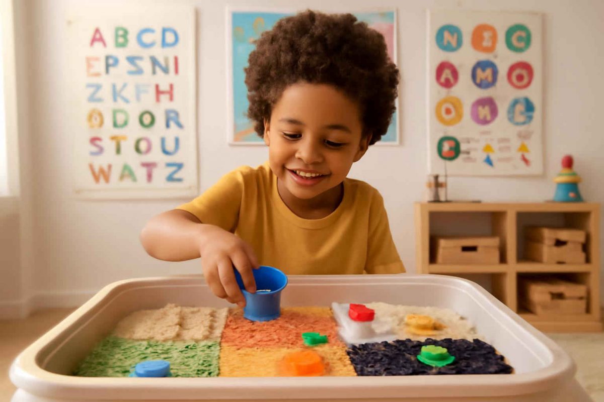 Guia Completo para Montar uma Caixa Sensorial Bilíngue e Estimular o Inglês