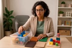 Kit de Avaliação Dinâmica com Materiais Sensoriais para Psicopedagogos