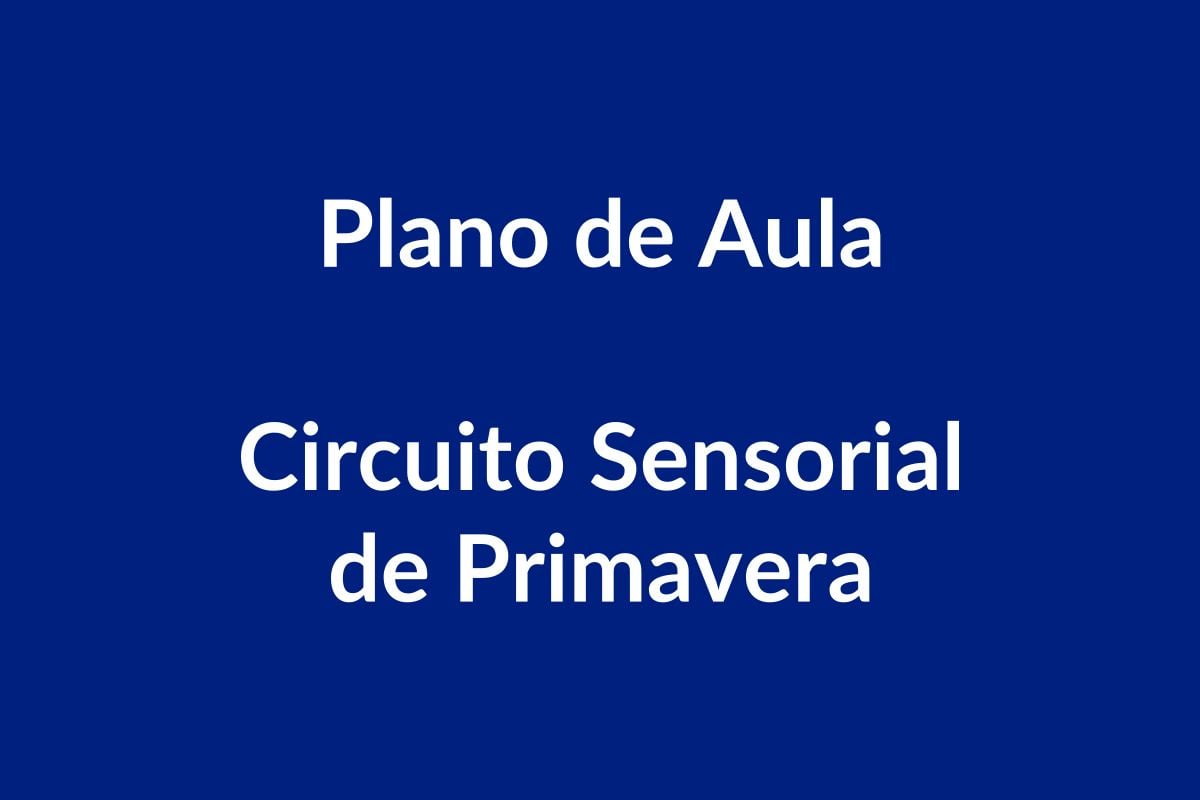 Plano de Aula – Circuito Sensorial de Primavera – Educação Infantil – BNCC