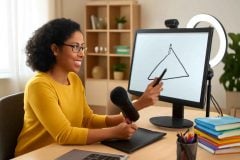 Como usar mesa digitalizadora para aulas online: guia completo