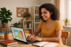 Como criar um mapa de calor de revisão em Excel para concursos de pedagogia