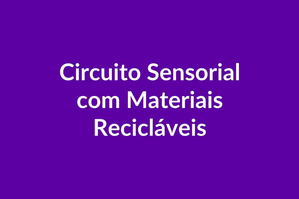 Plano de Aula – Circuito Sensorial – Educação Infantil – BNCC