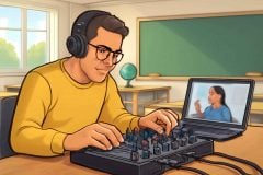Como usar mixer de áudio para aulas online: guia completo