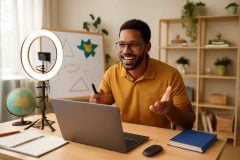 Como usar Ring Light para aulas online: guia completo