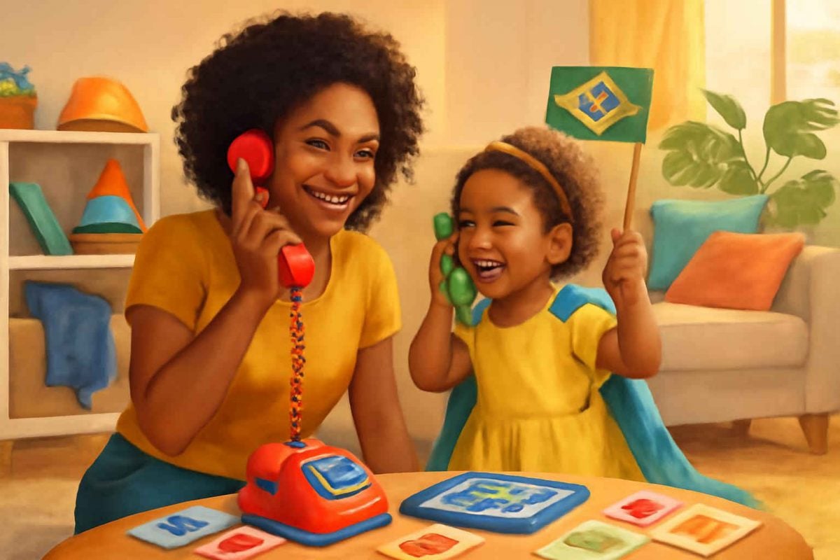 Como usar role-play bilíngue para desenvolver a comunicação infantil