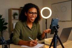 Como usar o smartphone como webcam em aulas online: guia completo