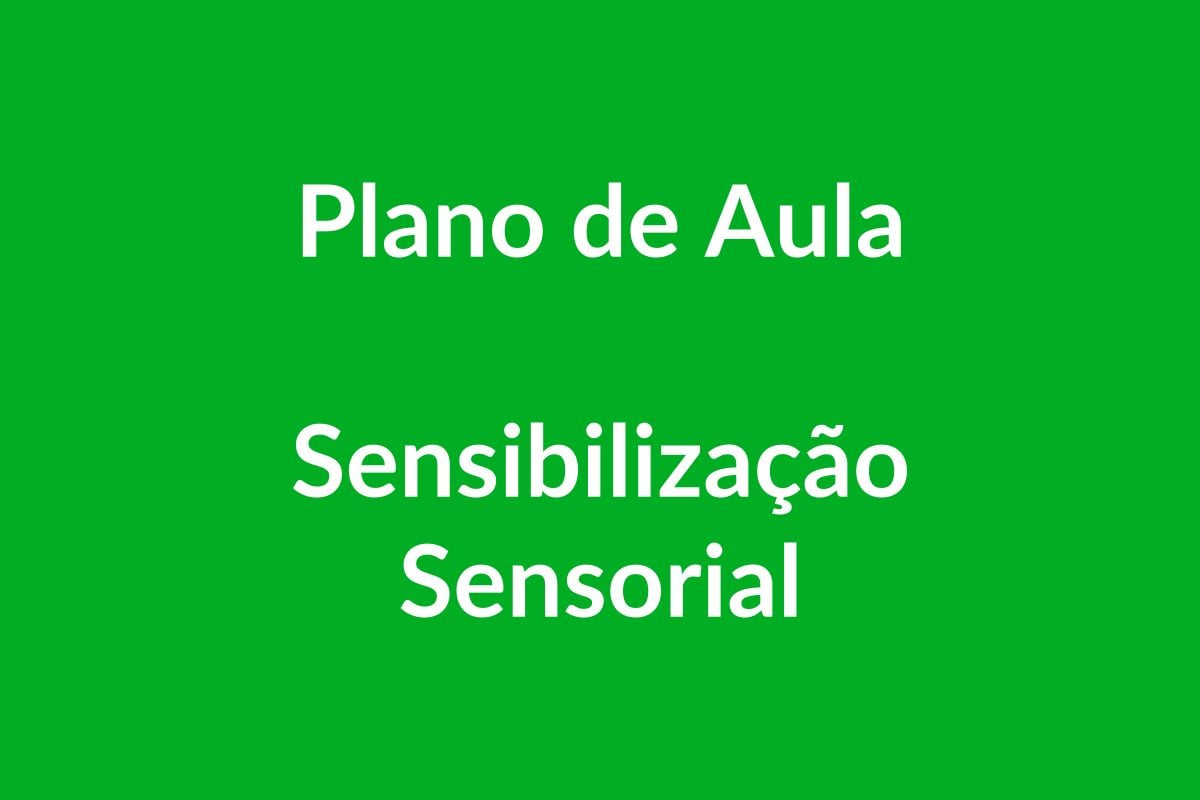 Plano de Aula BNCC – Sensibilização Sensorial – Educação Infantil