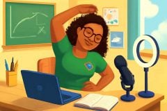 Alongamentos essenciais para professores prevenirem lesões em aulas online