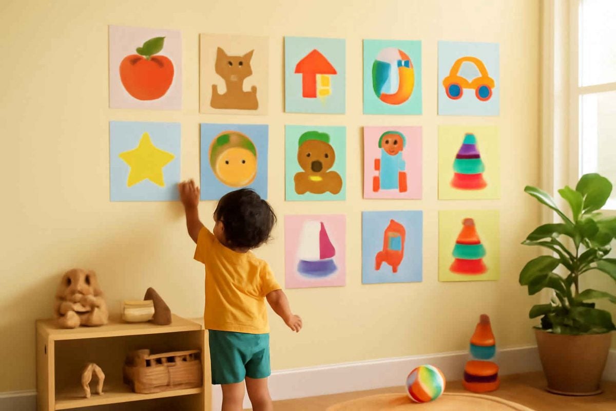 Como criar um mural de palavras em inglês em casa para crianças