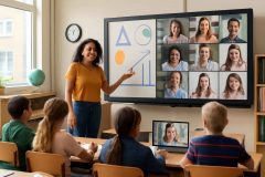 Como usar quadro interativo digital em aulas híbridas: guia completo