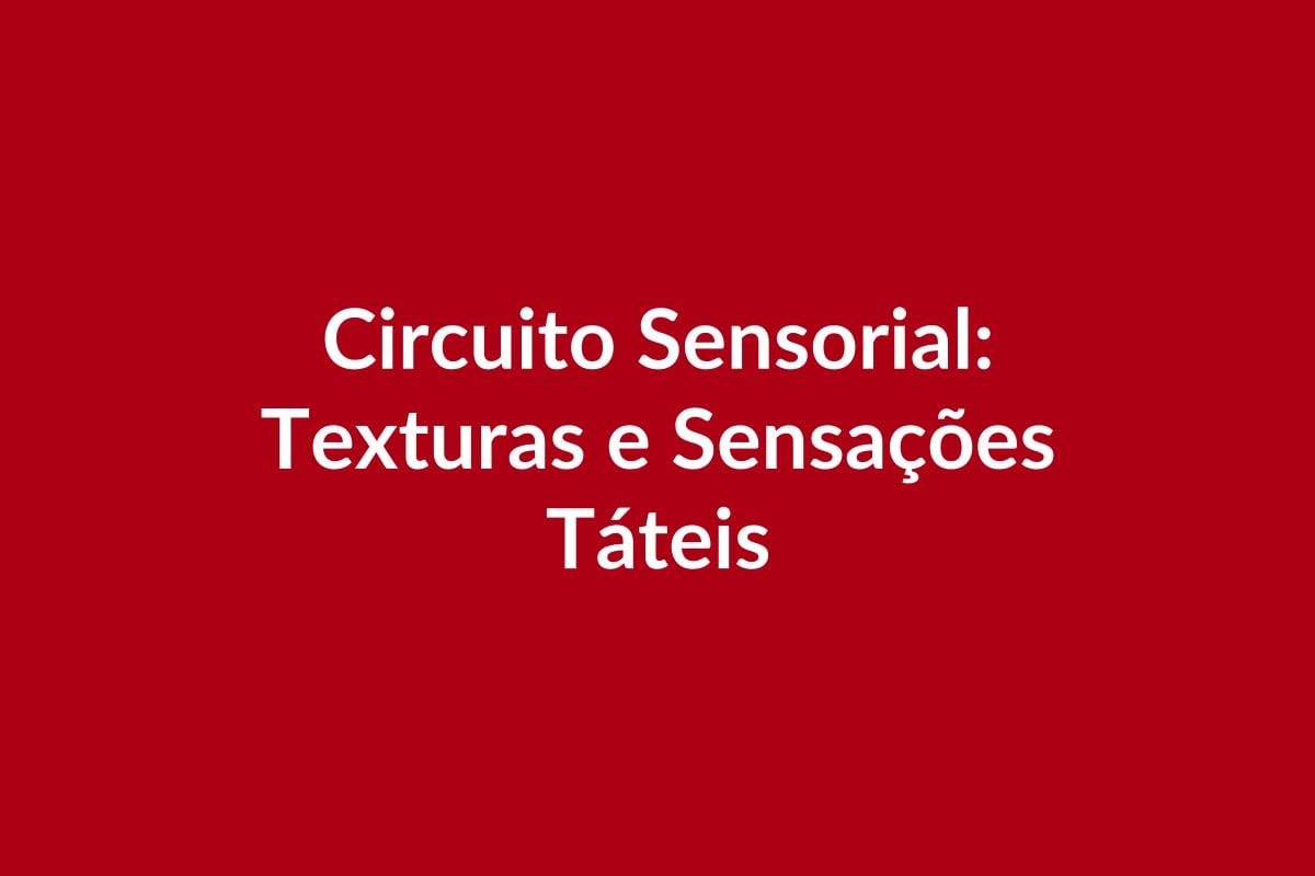 Plano de Aula BNCC – Circuito Sensorial: Texturas e Sensações Táteis – Educação Infantil