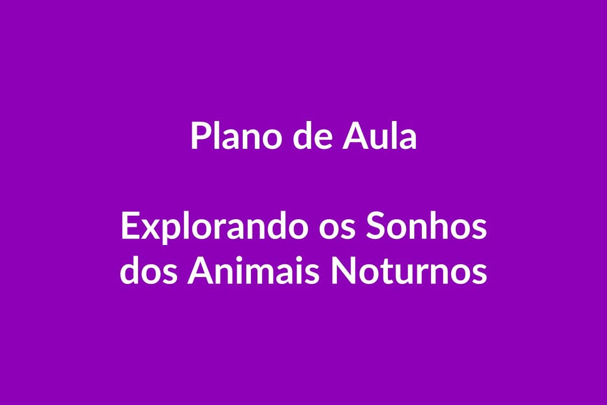 Plano de Aula BNCC – Explorando os Sonhos dos Animais Noturnos – Educação Infantil