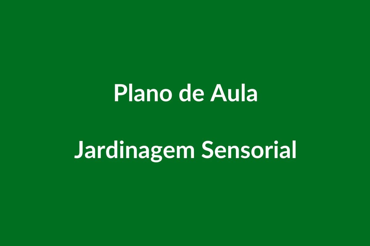 Plano de Aula BNCC – Jardinagem Sensorial – Educação Infantil