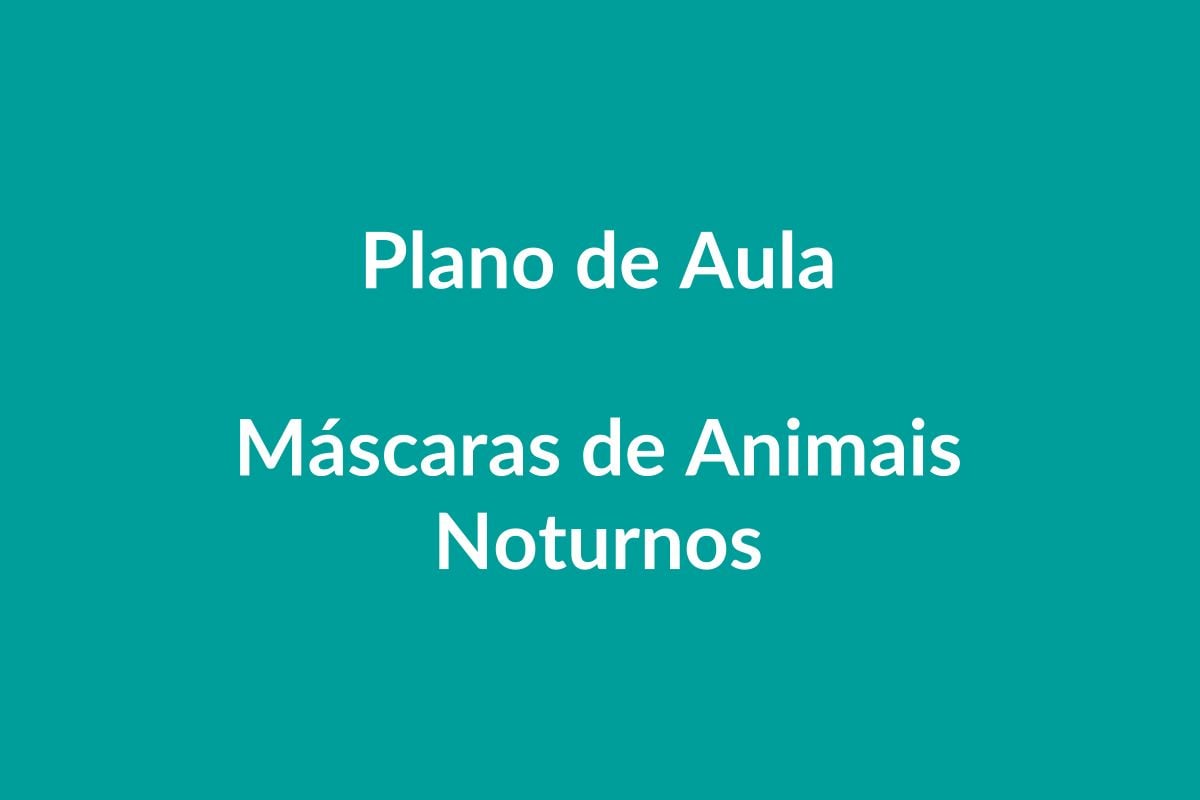 Plano de Aula – Máscaras de Animais Noturnos – Educação Infantil – BNCC